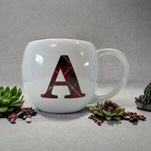 Monogram Ceramic Coffee Mug Letter A Size 8 Oz.